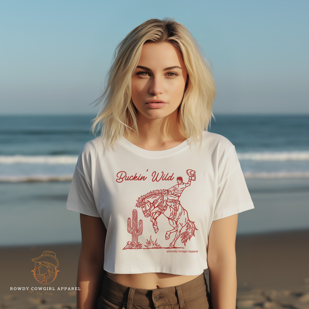 Buckin' Wild Flowy Crop Top
